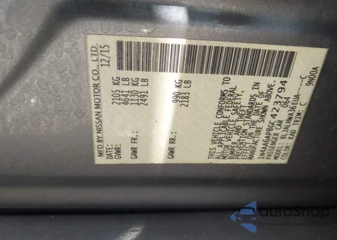 2016 Nissan Maxima 3.5 Platinum from USA, damaged, VIN 1N4AA6AP8GC423794